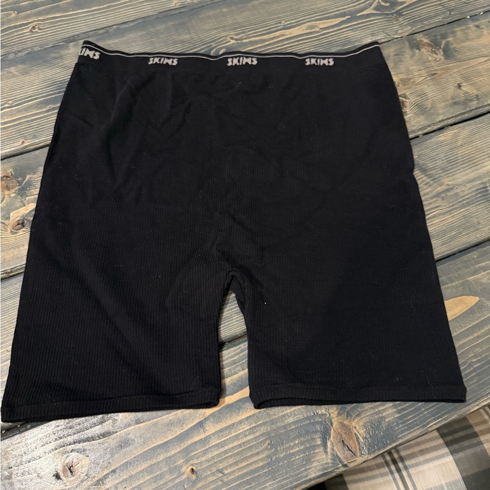 SKIMS Kim Kardashian Women’s size 3x Black Rib Intimates Boxer New With Tags!